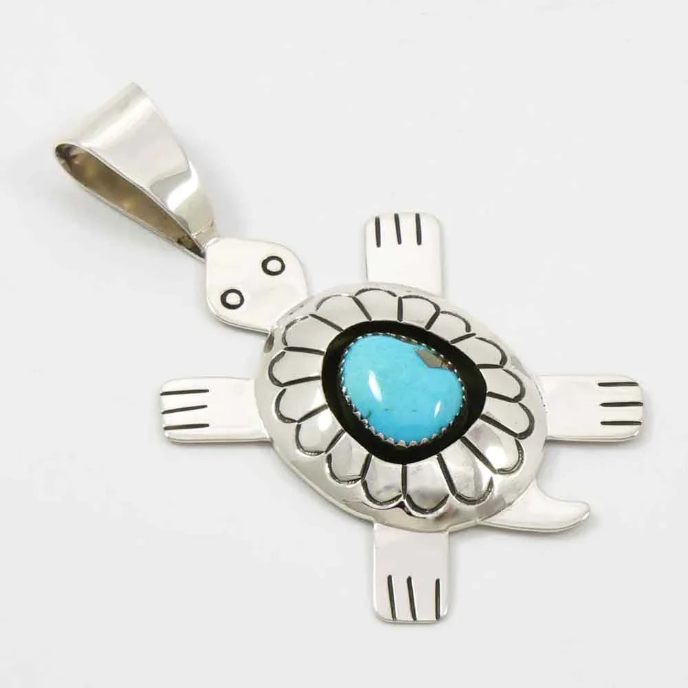 Turquoise Turtle Pendant