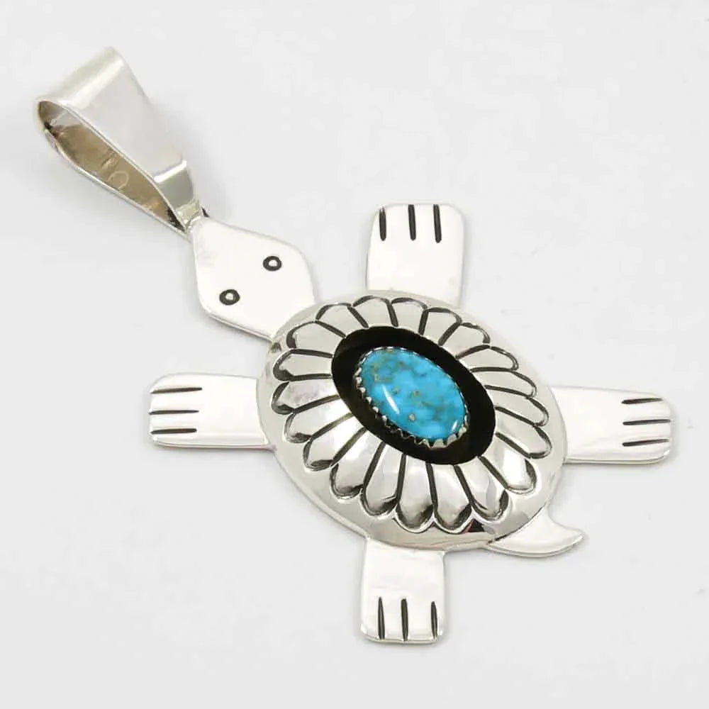 Turquoise Turtle Pendant