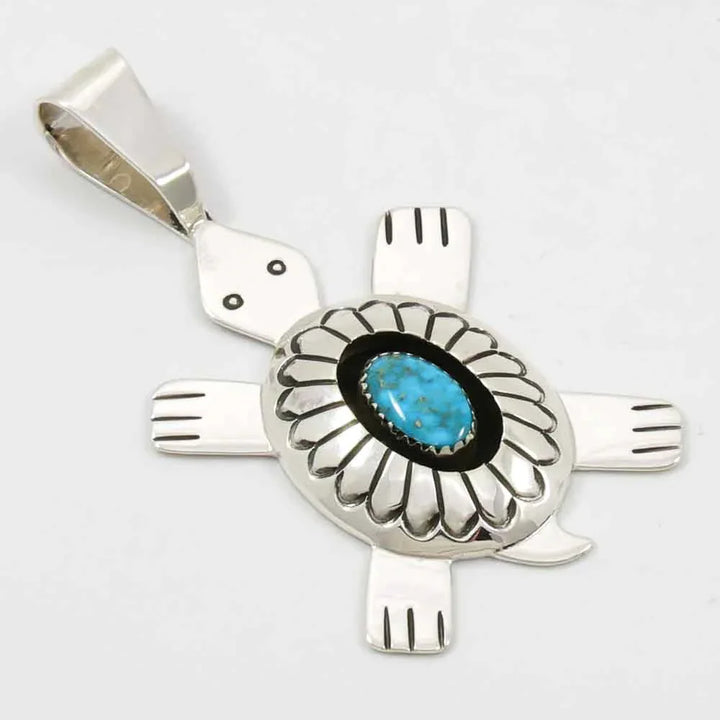 Turquoise Turtle Pendant