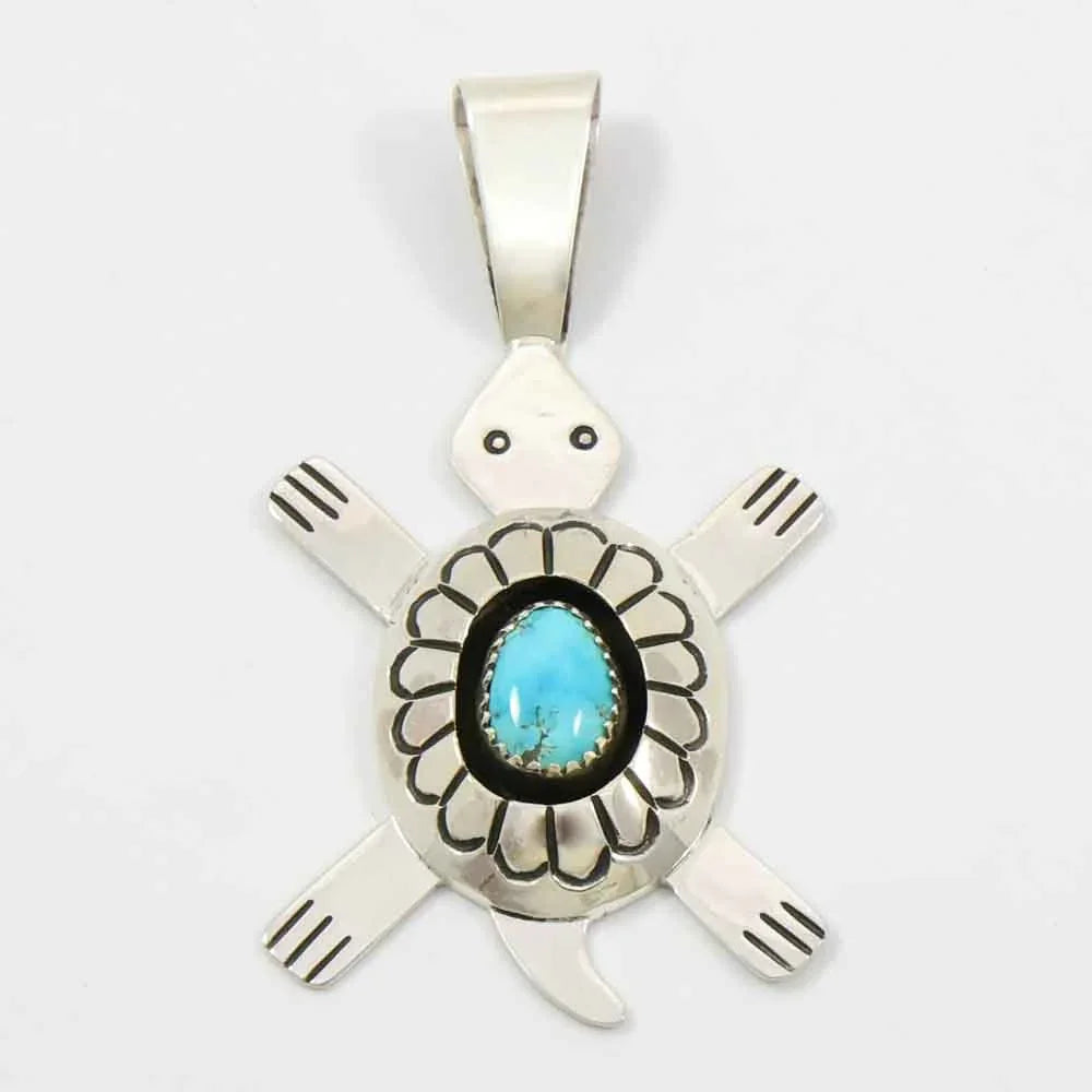 Turquoise Turtle Pendant