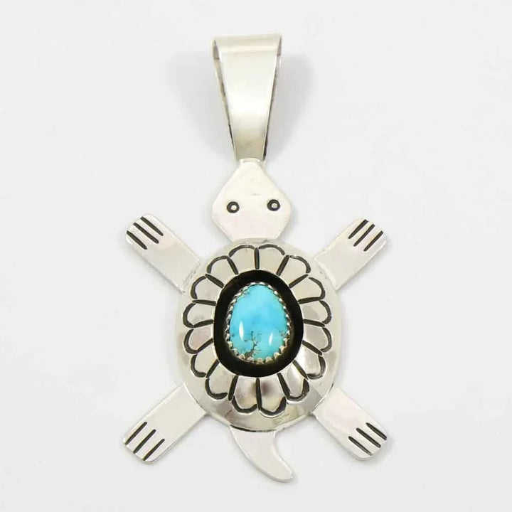 Turquoise Turtle Pendant