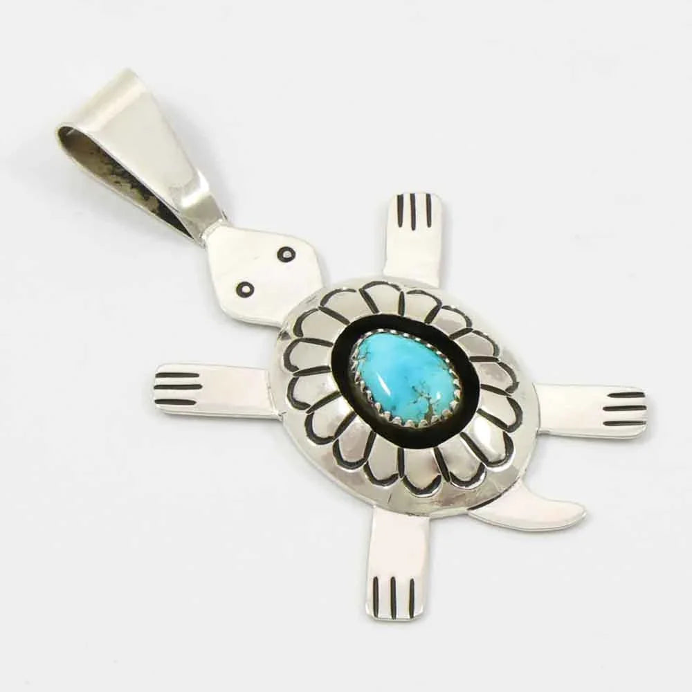 Turquoise Turtle Pendant