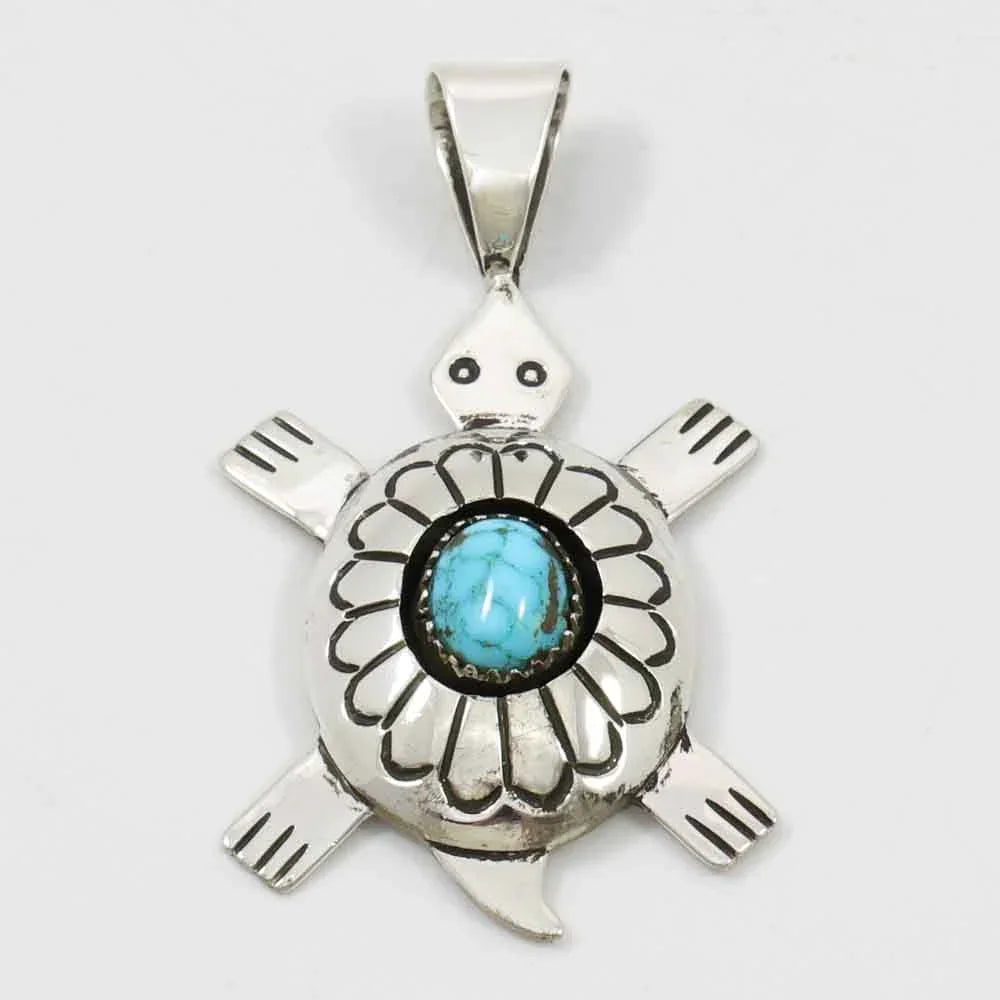 Turquoise Turtle Pendant