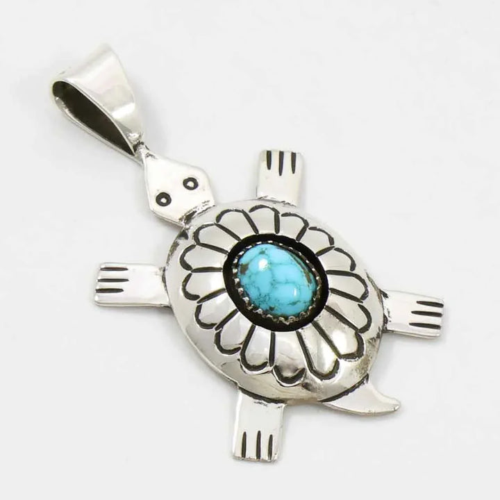 Turquoise Turtle Pendant