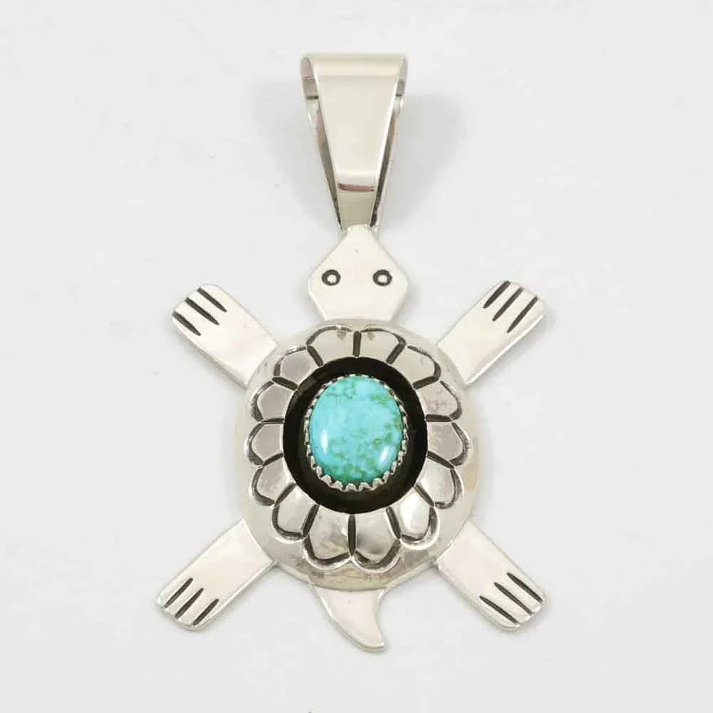 Turquoise Turtle Pendant