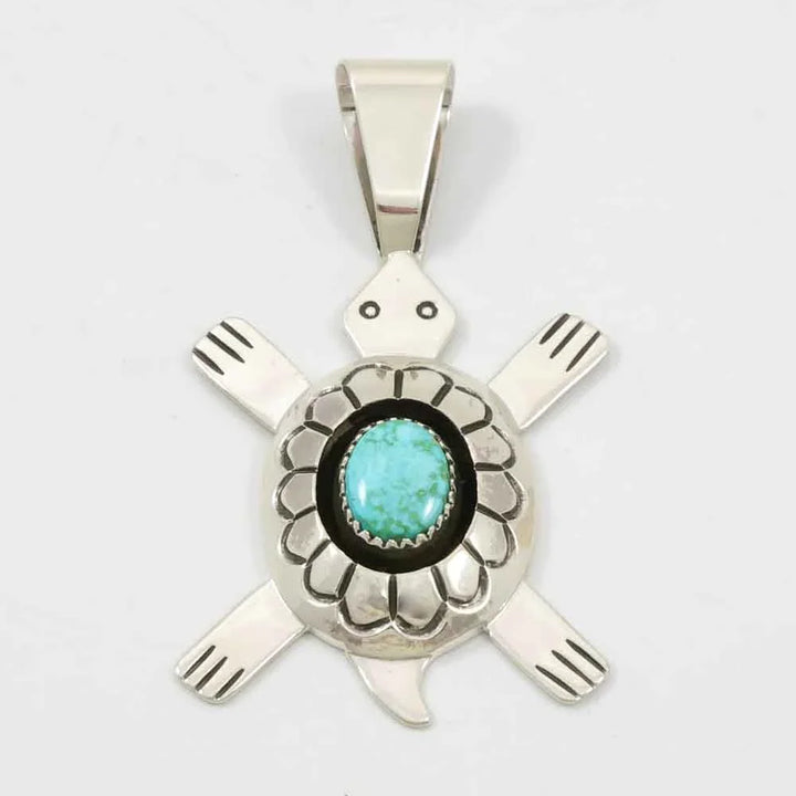 Turquoise Turtle Pendant