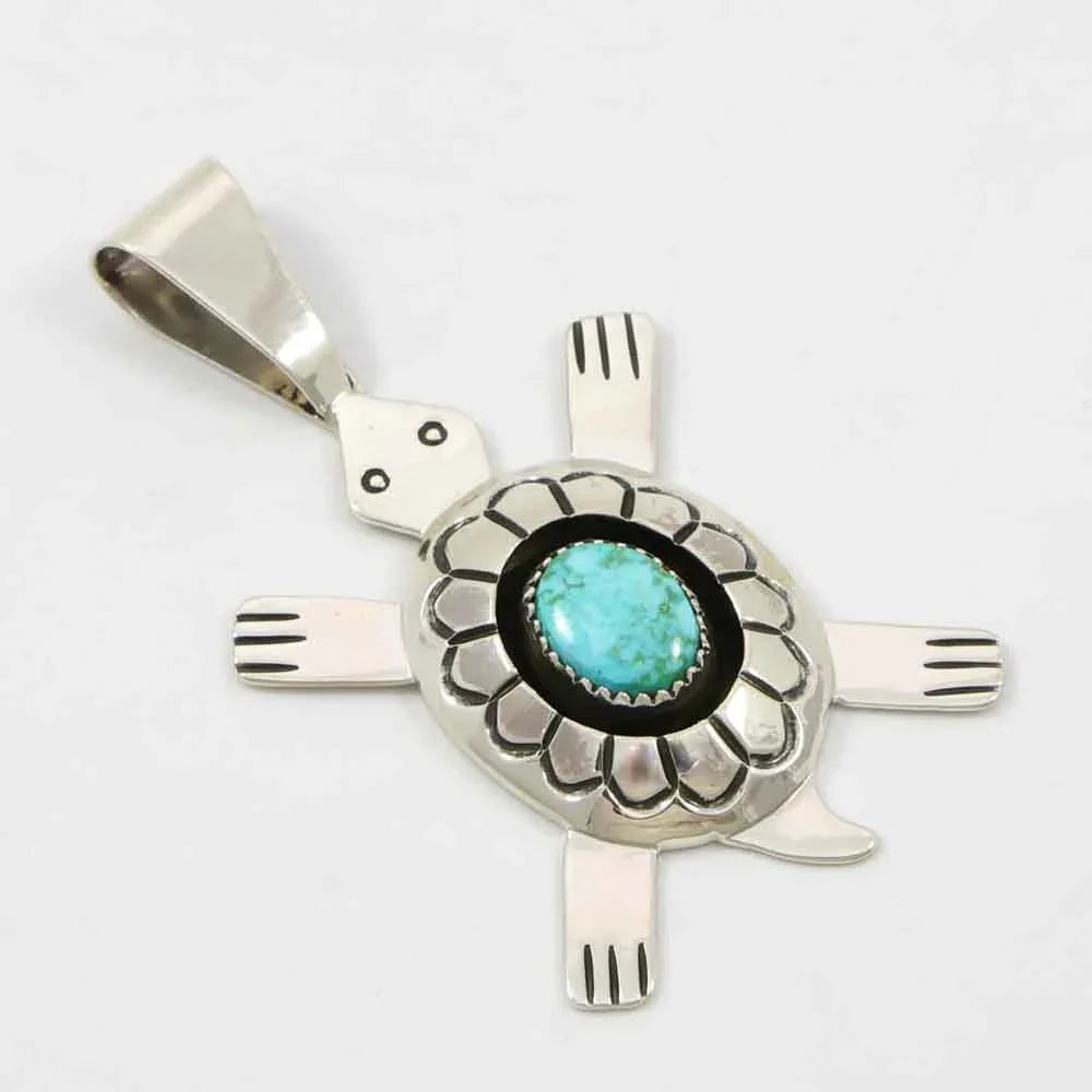Turquoise Turtle Pendant