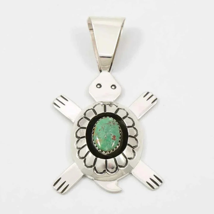 Turquoise Turtle Pendant