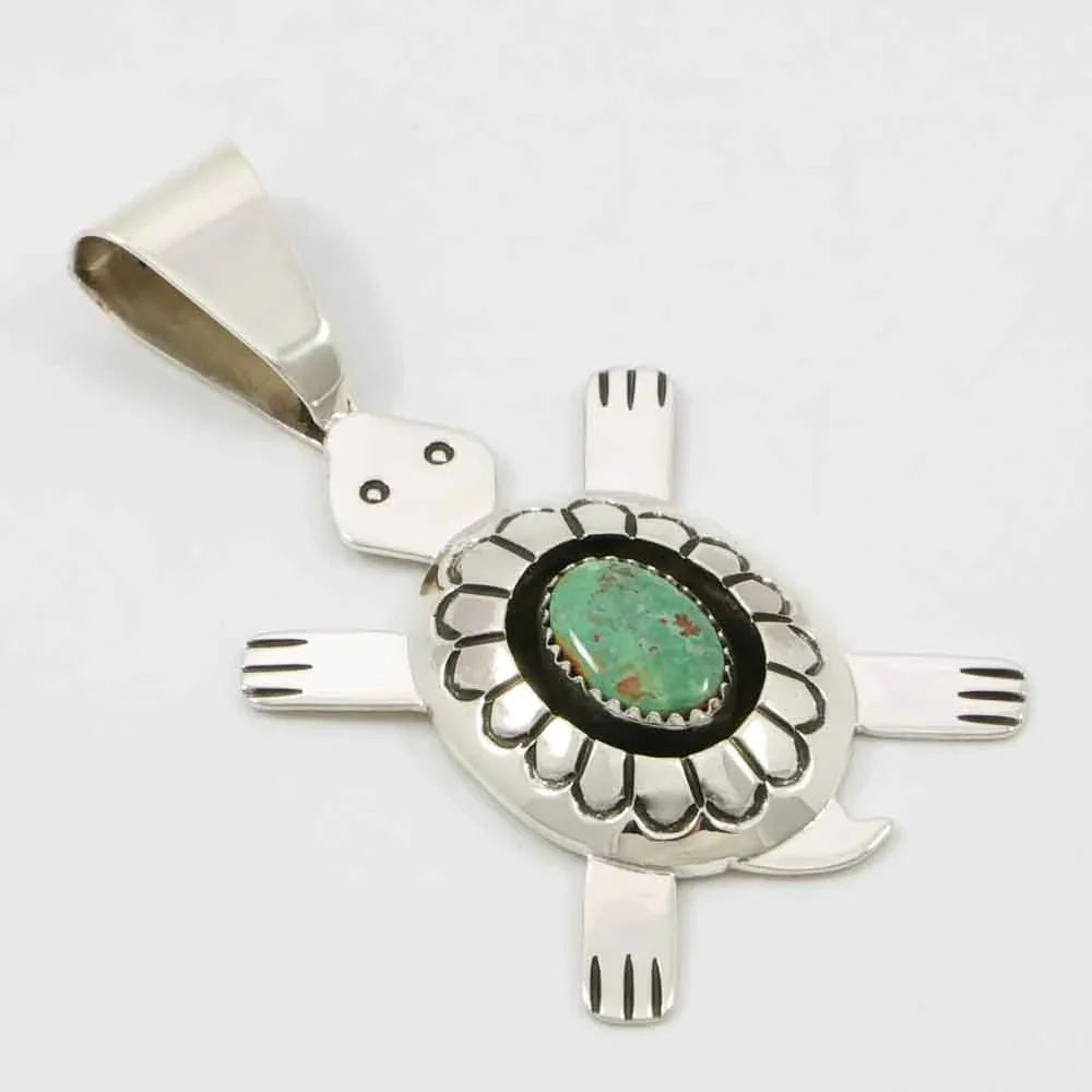 Turquoise Turtle Pendant