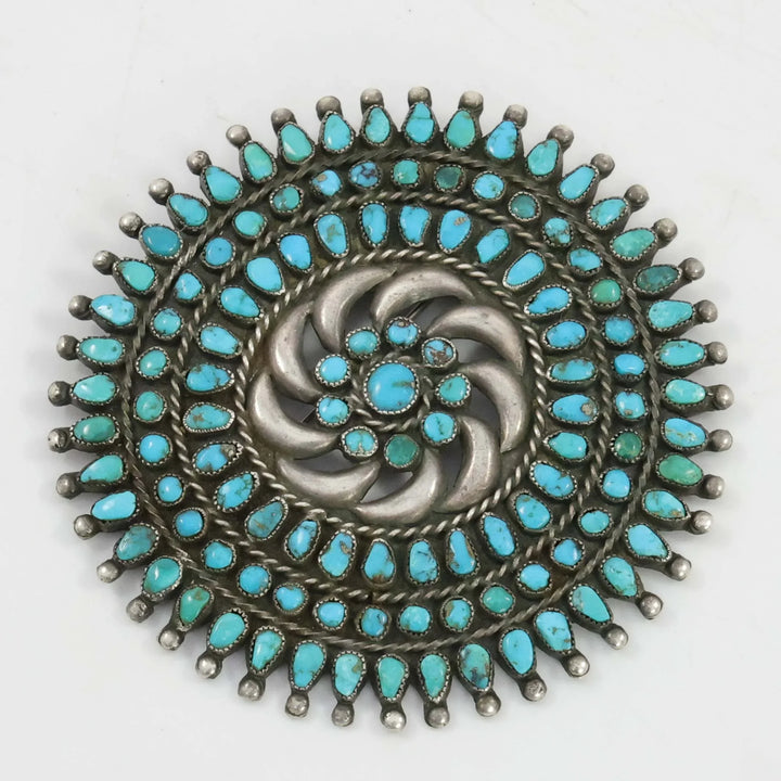 1940s Turquoise Cluster Pin