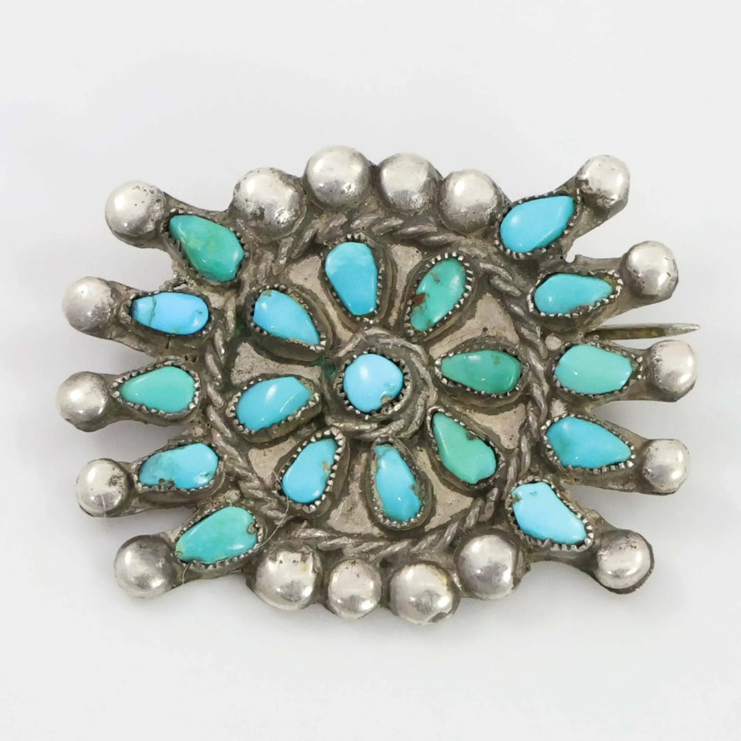 1940s Turquoise Pin