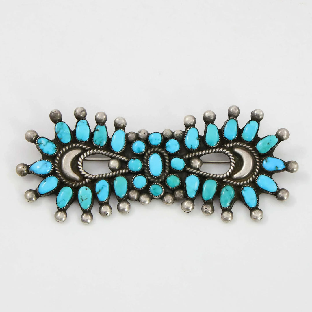 1940s Turquoise Cluster Pin