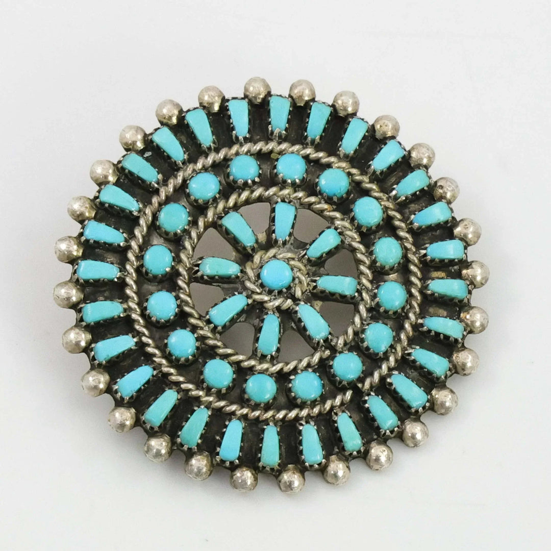 1950s Turquoise Pin and Pendant
