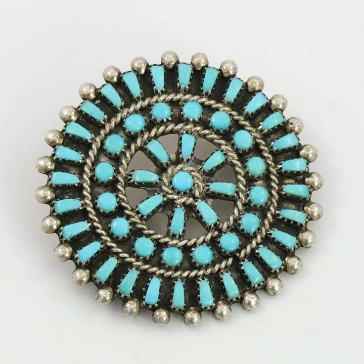 1950s Turquoise Pin and Pendant