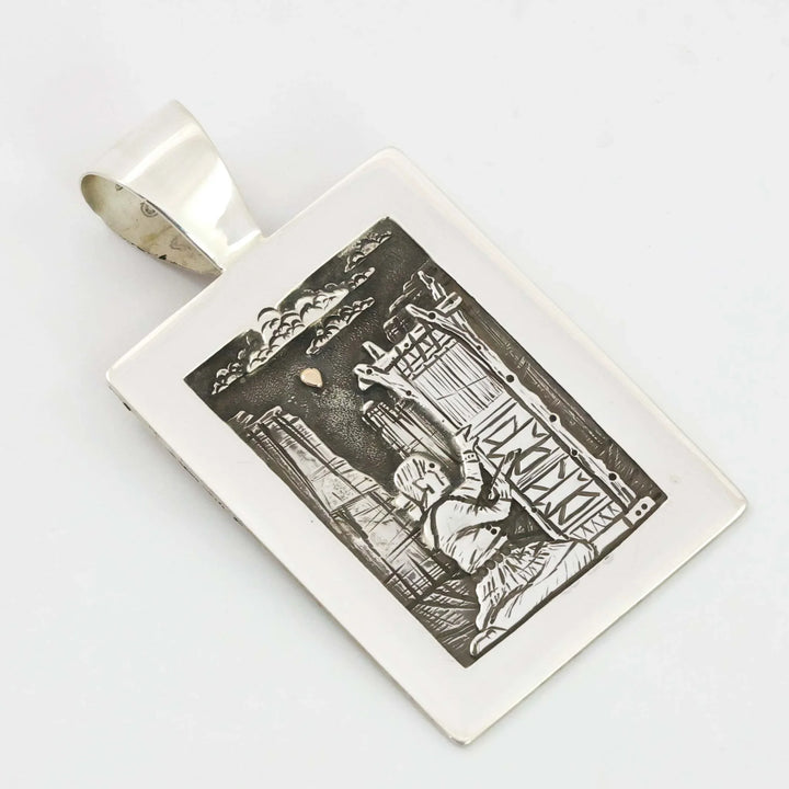 Navajo Weaver Pendant