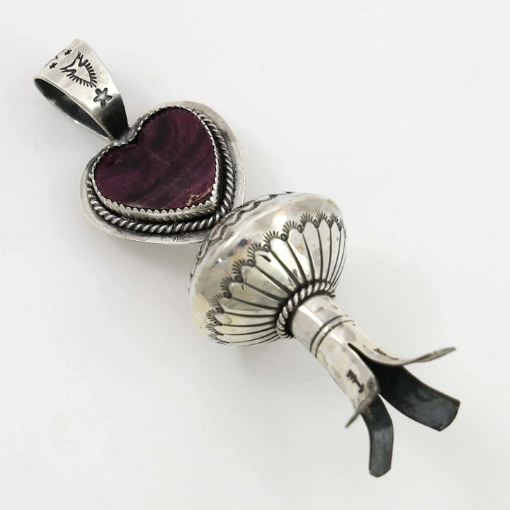 Spiny Oyster Squash Blossom Pendant