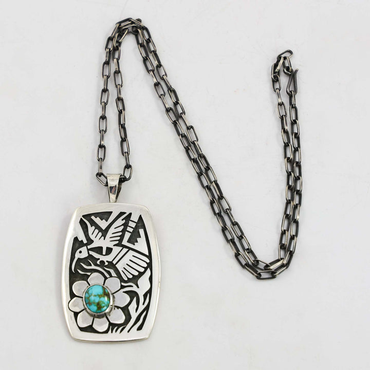Turquoise Hummingbird Pendant