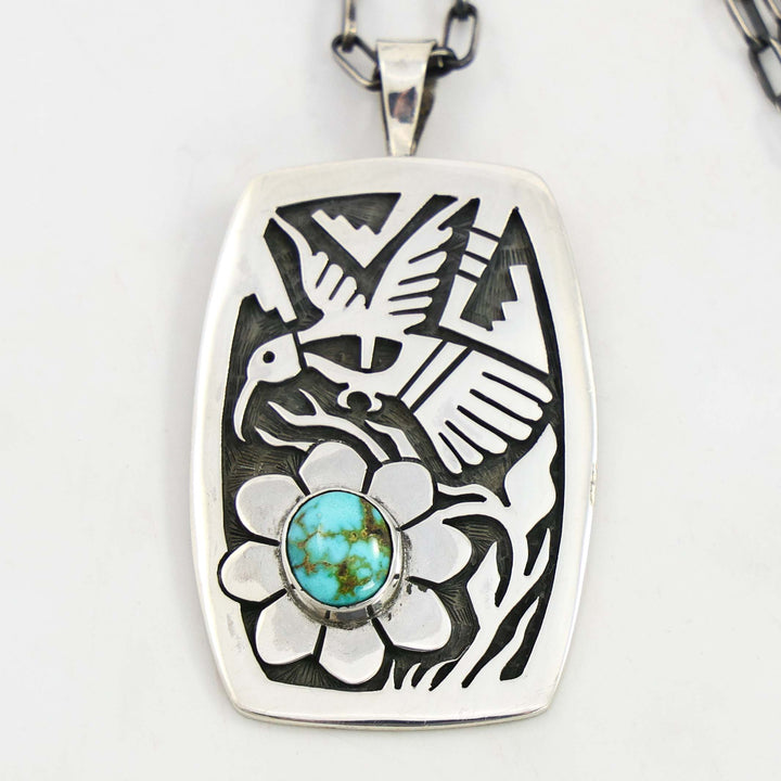 Turquoise Hummingbird Pendant