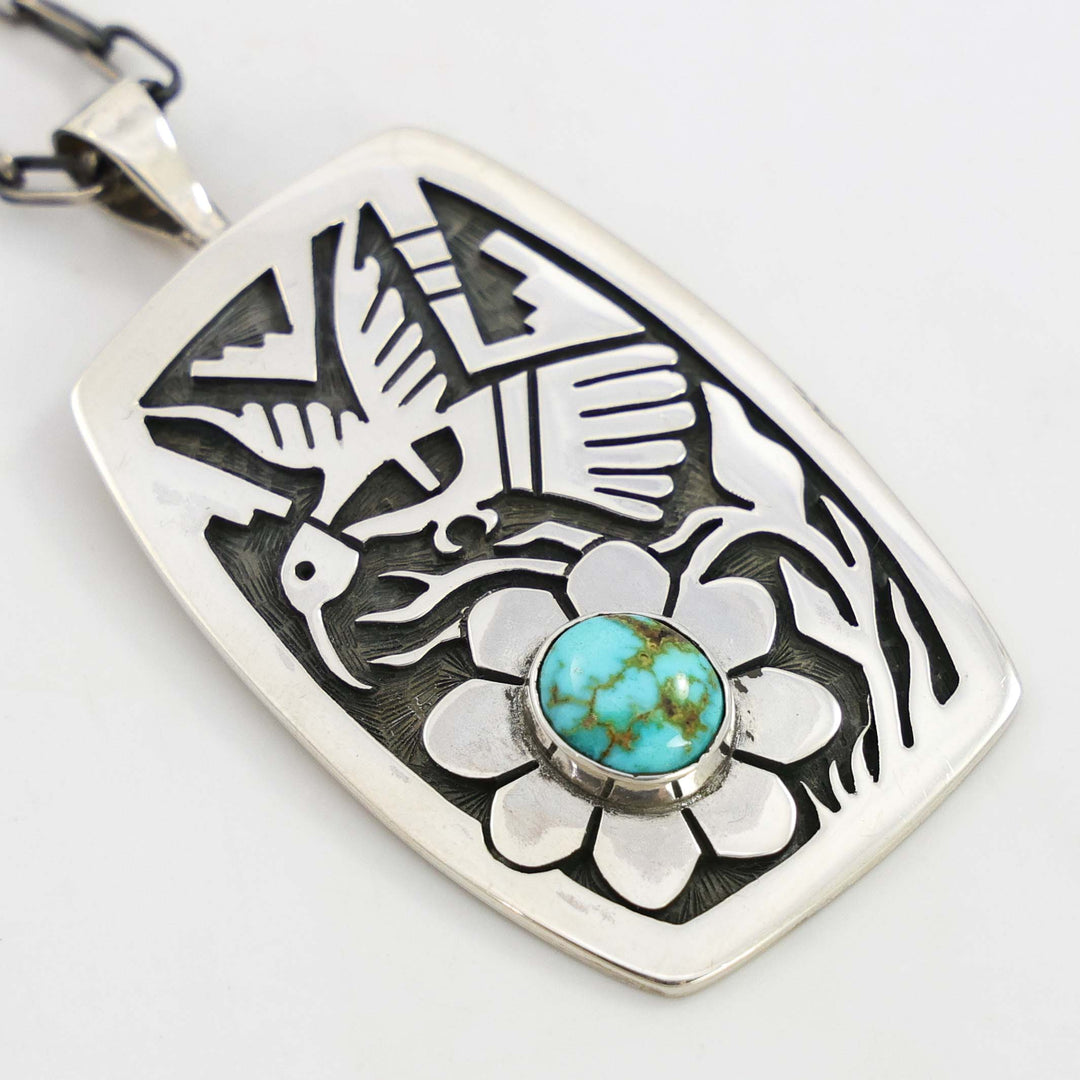 Turquoise Hummingbird Pendant