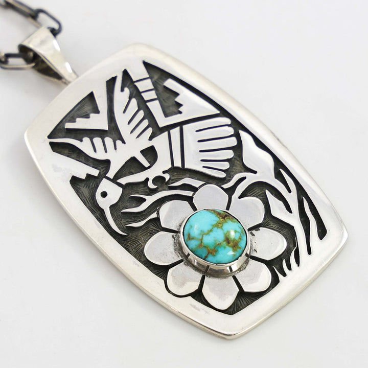 Turquoise Hummingbird Pendant