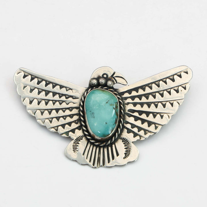 Turquoise Thunderbird Pin