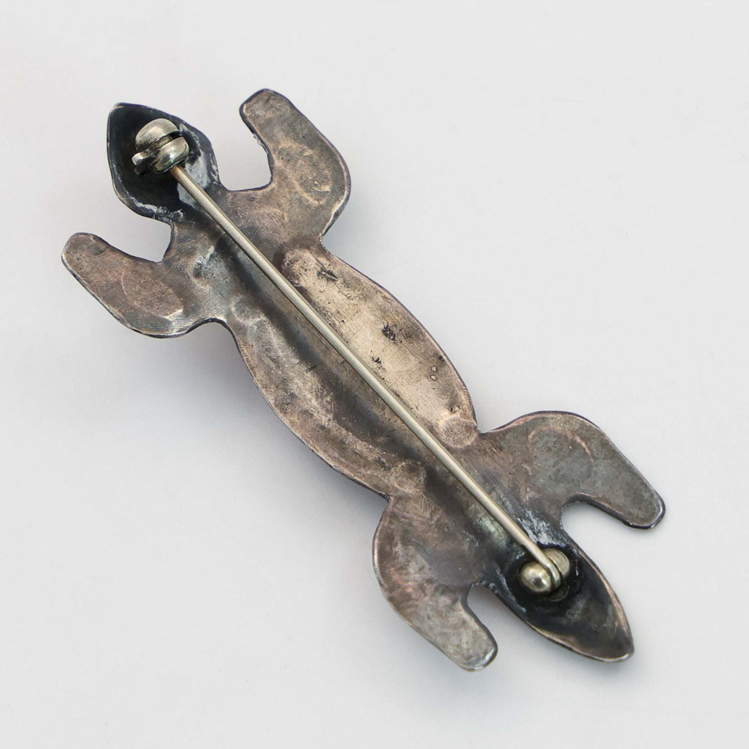 1950s Turquoise Lizard Pin