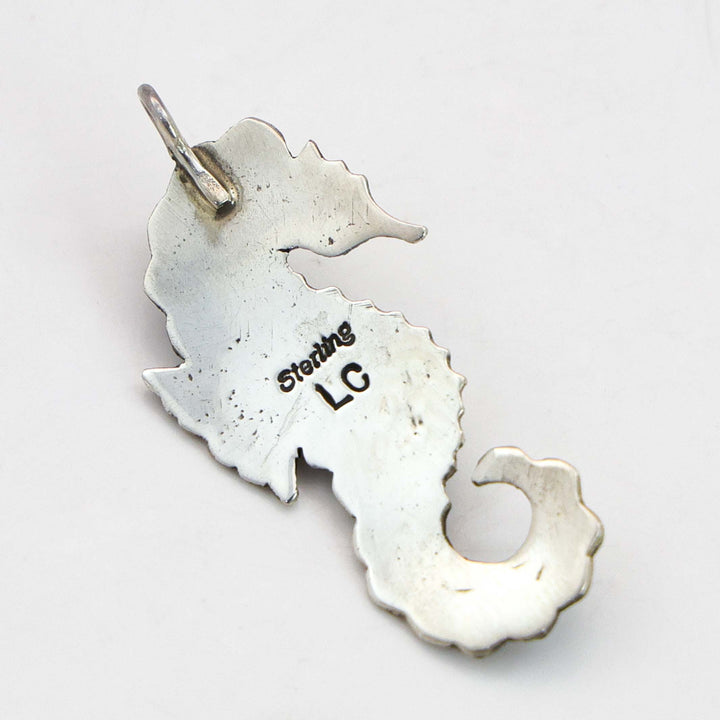 Turquoise Seashorse Pendant