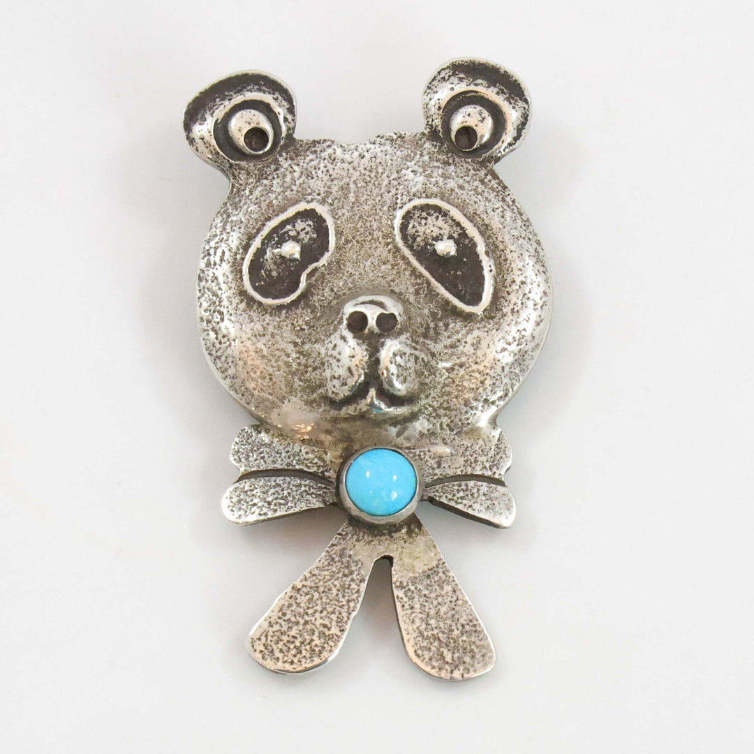 Turquoise Panda Pin