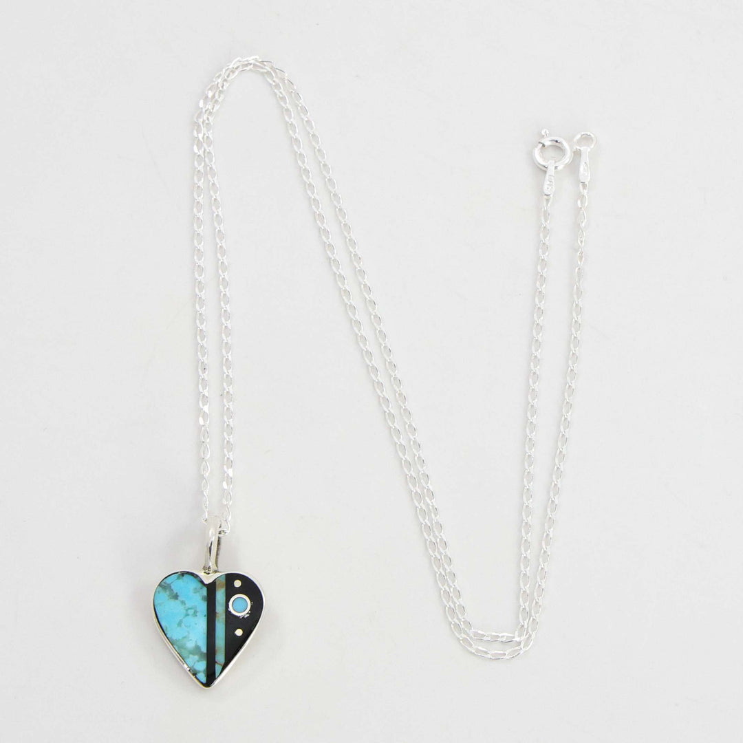 Inlay Heart Pendant