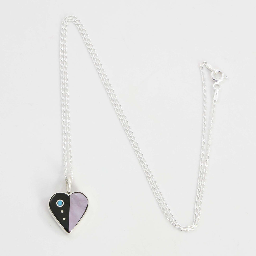 Inlay Heart Pendant