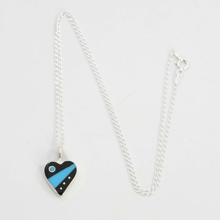 Inlay Heart Pendant