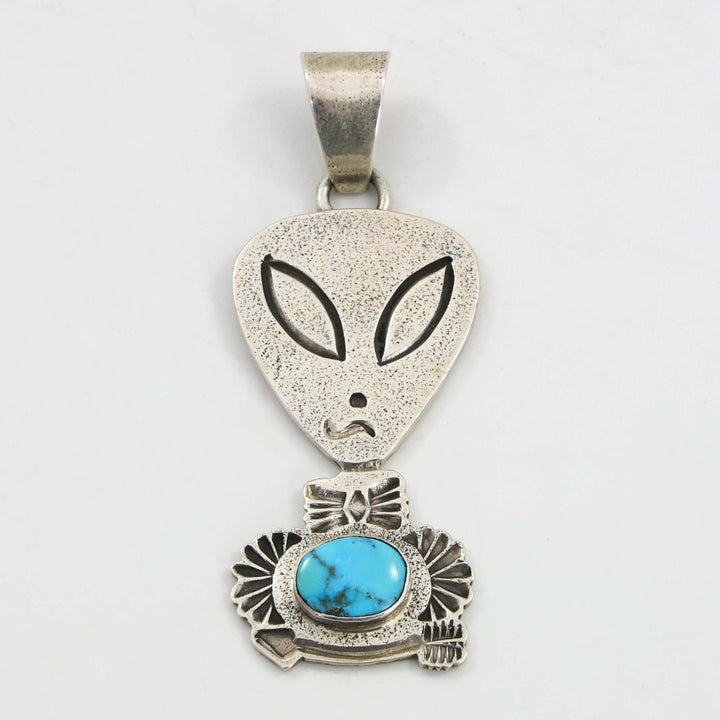 Turquoise Alien Pendant