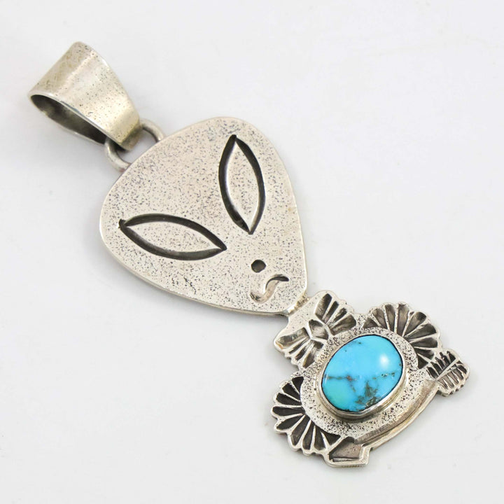Turquoise Alien Pendant