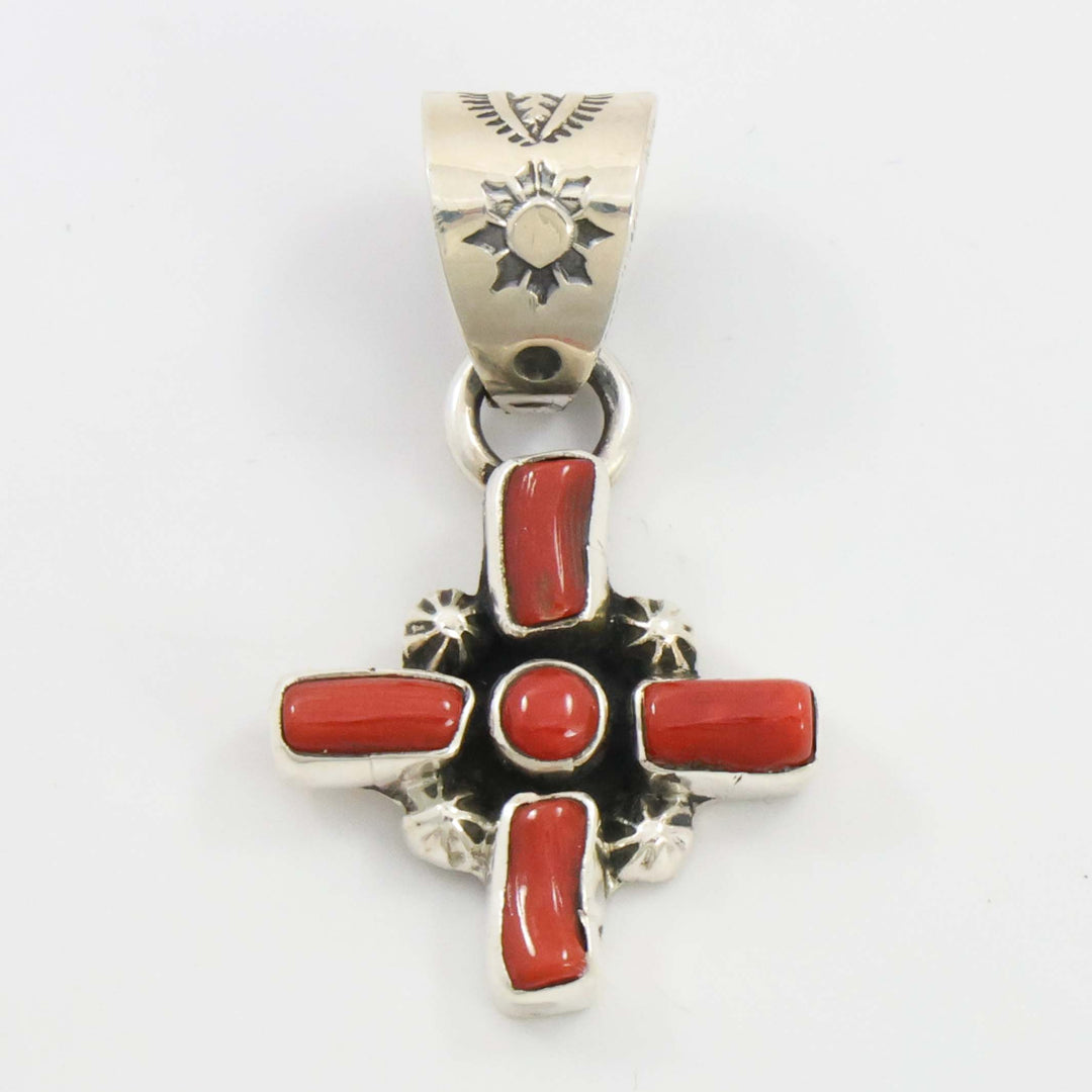 Coral Four Directions Pendant