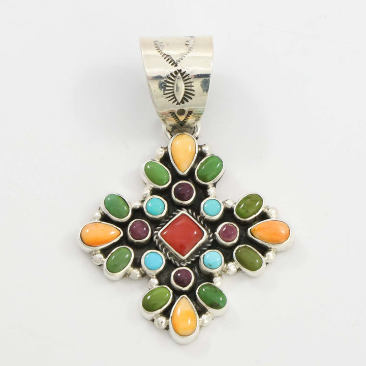 Multi-Stone Four Directions Pendant