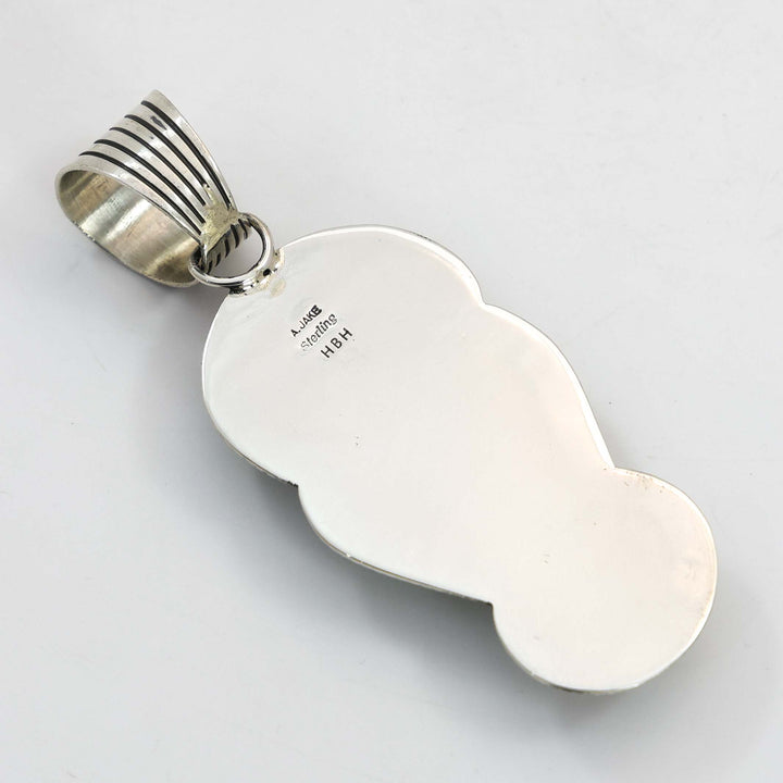 Variscite and Spiny Oyster Shell Pendant