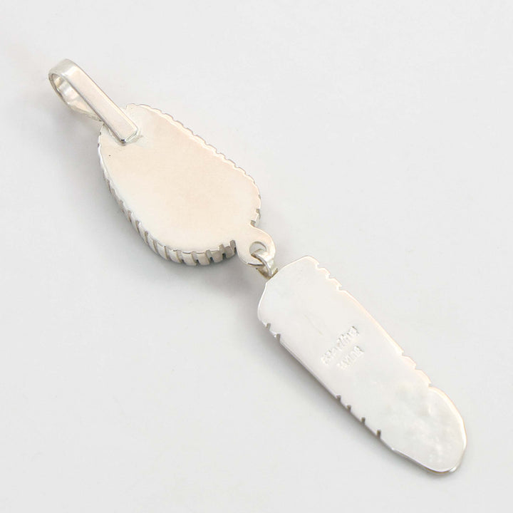 Turquoise Feather Pendant