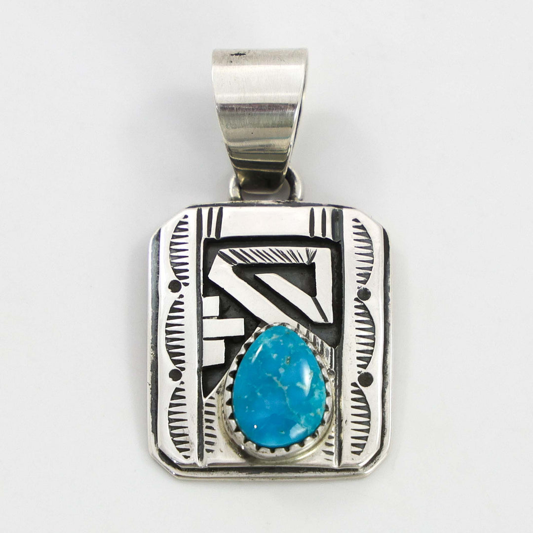Blue Bird Turquoise Pendant