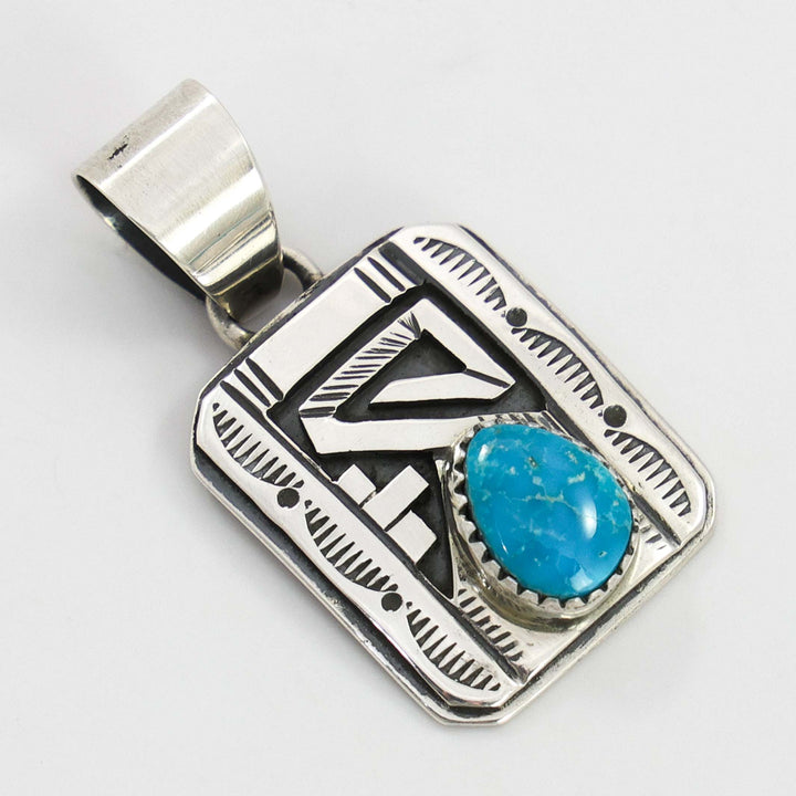 Blue Bird Turquoise Pendant