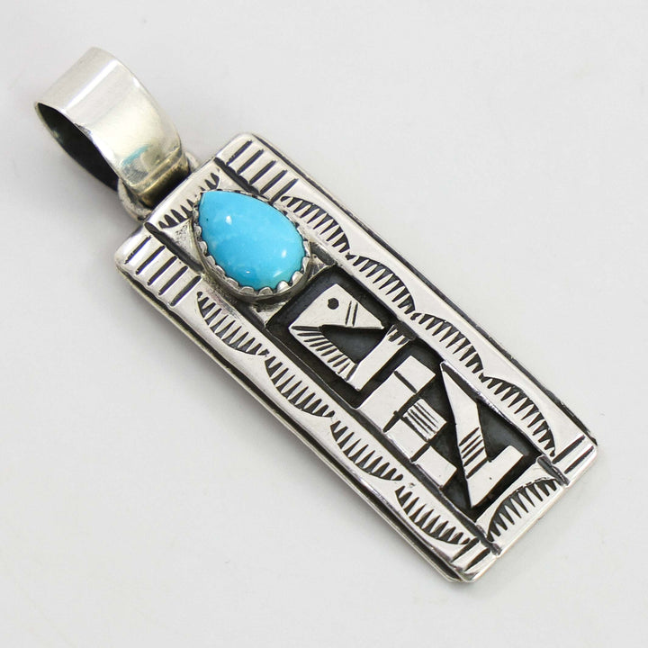 Blue Bird Turquoise Pendant