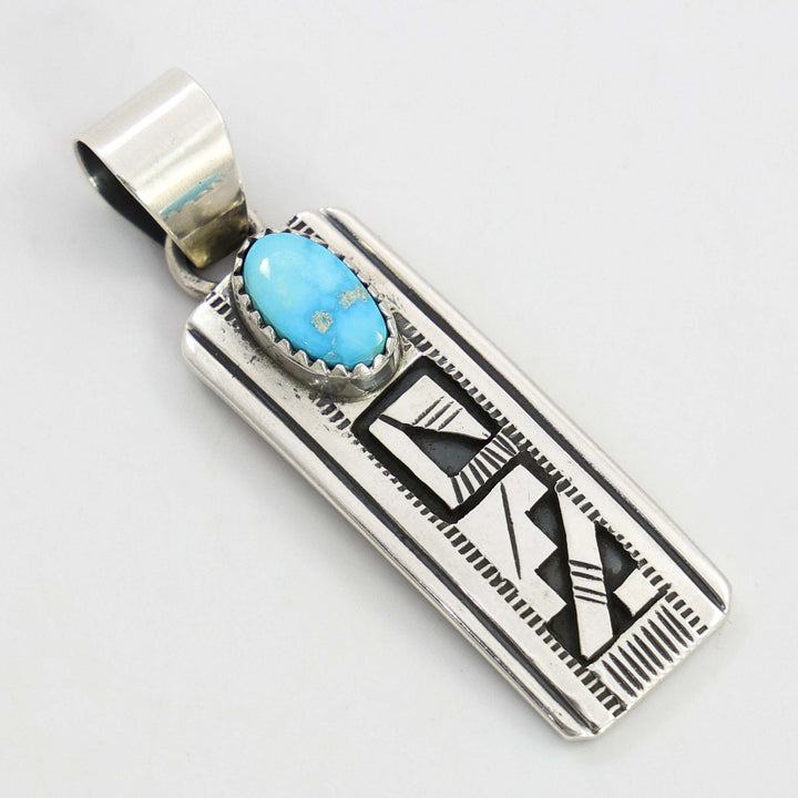 Blue Bird Turquoise Pendant