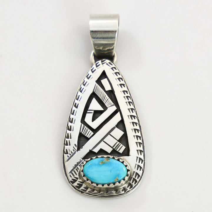 Blue Bird Turquoise Pendant