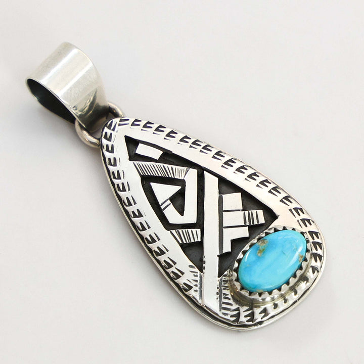 Blue Bird Turquoise Pendant