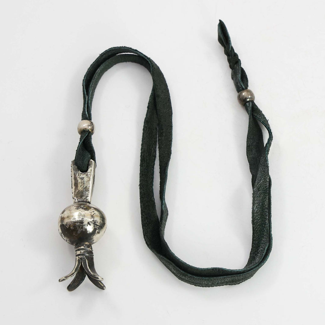 Coin Silver Squash Blossom Pendant