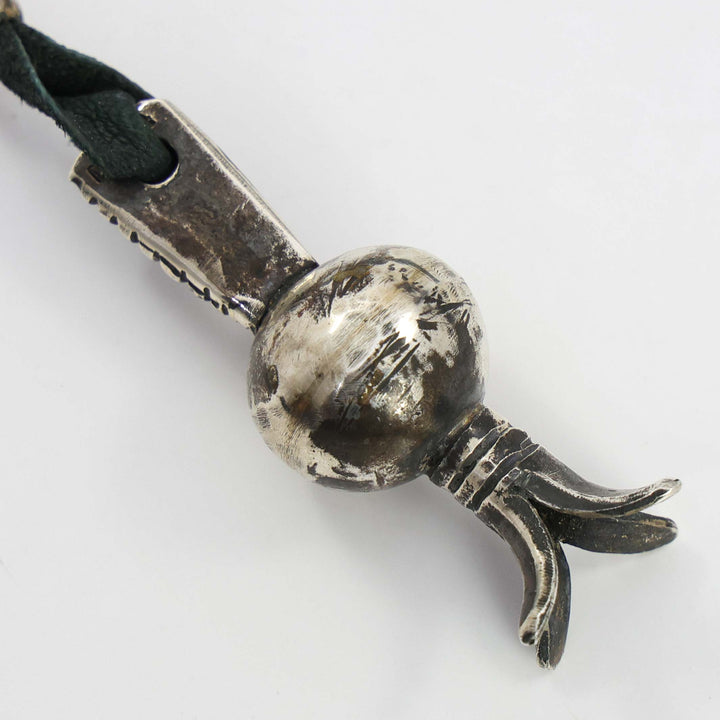 Coin Silver Squash Blossom Pendant