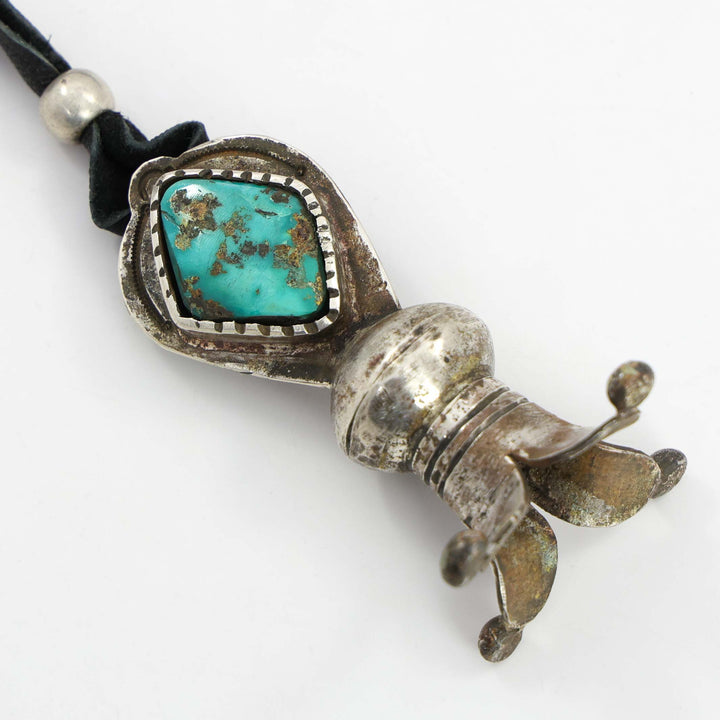 Royston Turquoise Squash Blossom Pendant