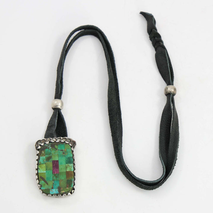 Turquoise and Spiny Oyster Pendant