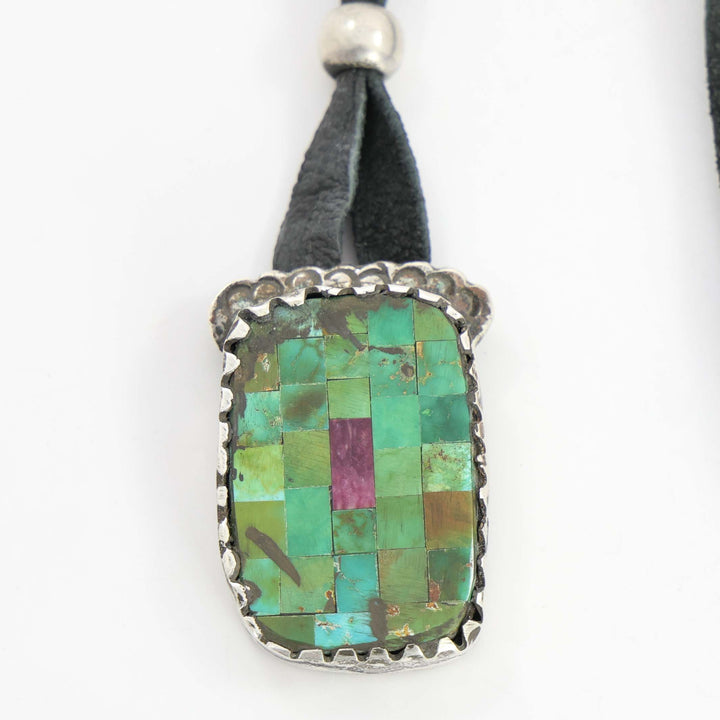 Turquoise and Spiny Oyster Pendant