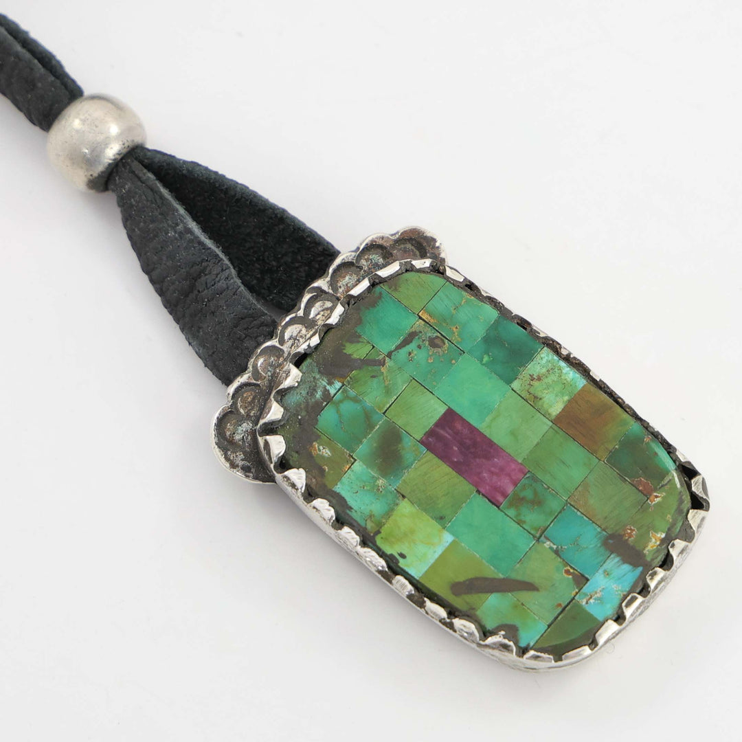 Turquoise and Spiny Oyster Pendant