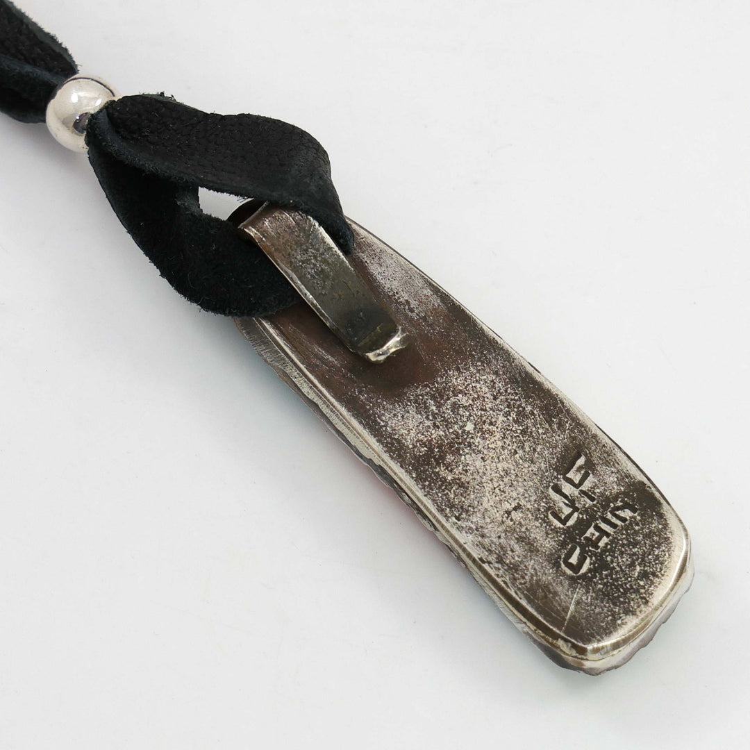 Turquoise and Spiny Oyster Pendant